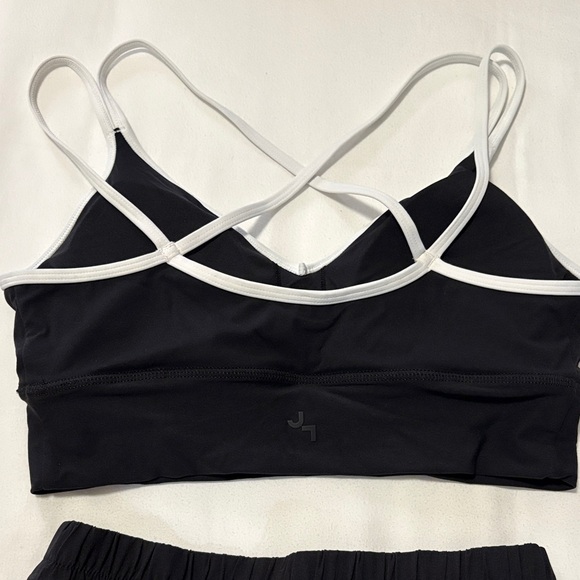 Black and White Strappy Top and Skirt/Shorts Set - Picture 5 of 8